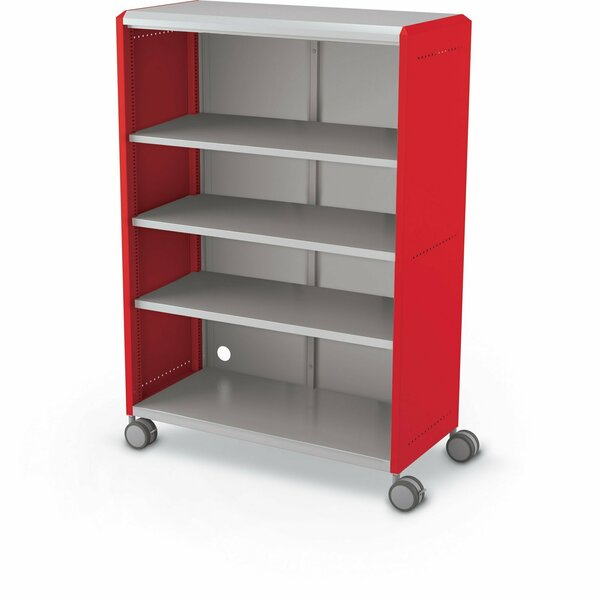Mooreco Compass Cabinet Grande With Shelves Red 60.6in H x 42in W x 19.2in D D3A1C1D1X0